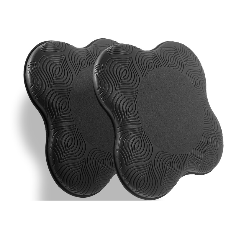 Подставки под колени и локти EasyFit для йоги и фитнеса, 2 штуки, Размер: 20х20 см, Черный