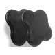Подставки под колени и локти EasyFit для йоги и фитнеса, 2 штуки, Размер: 20х20 см, Черный