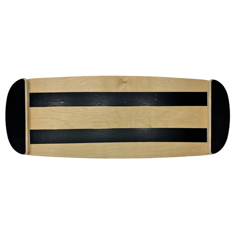 Балансировочная доска (баланс борд с валиком) EasyFit, Длина 75 см, Ширина 30 см, Дерево, Чёрный