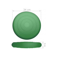 Балансировочная массажная подушка гладкая EasyFit Balance Cushion Темно-зеленый