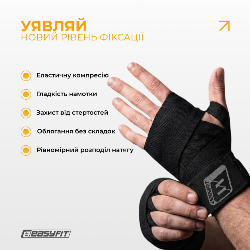 Бинты для бокса EasyFit FlexWrap 3,5 м