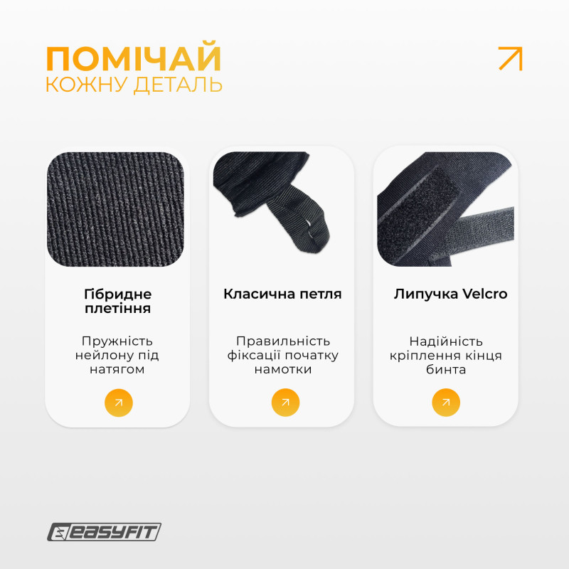Бинты для бокса EasyFit FlexWrap 3,5 м