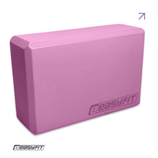 Блок для йоги EasyFit EVA, 23х15,5х7,5 см, рожевий
