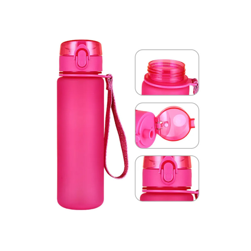 Бутылка для воды EasyFit AquaFlow 800 мл (розовая)