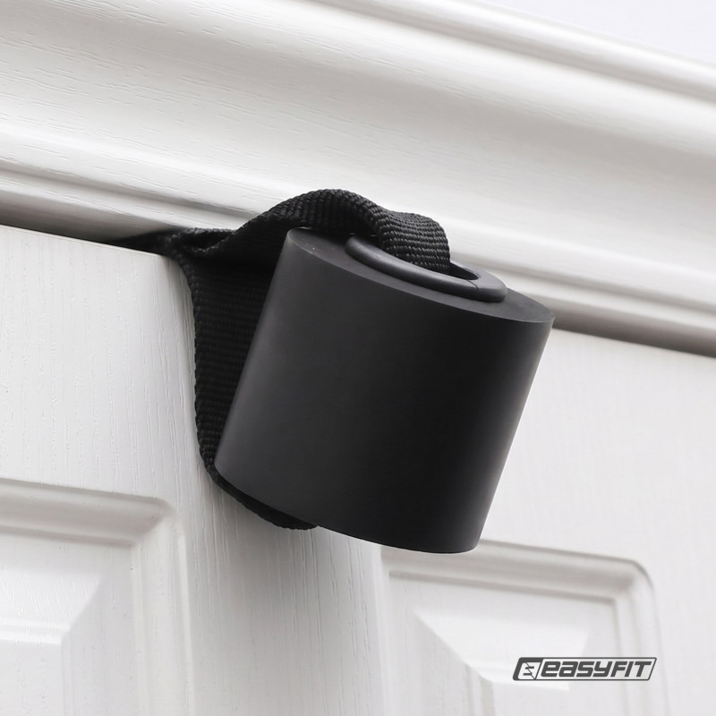 Дверний якір EasyFit для гумових петель і еспандерів, чорний
