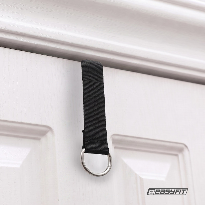 Дверний якір EasyFit для гумових петель і еспандерів, чорний
