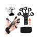 Еспандер для пальців рук EasyFit Spiderweb, Довжина 10 см, Ширина 11,5 см, Силікон, Чорний