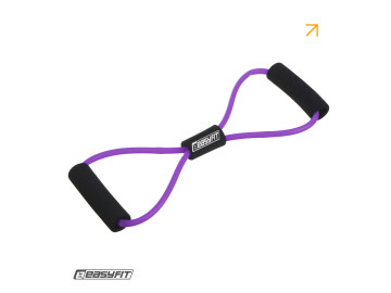 Эспандер EasyFit восьмерка трубчатый фиолетовый