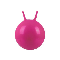 Фитнес-мяч EasyFit 45 см с ручками, ПВХ, Малиновый, Для тренировок, игр и реабилитации