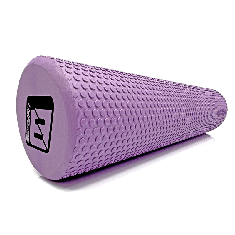 Массажный ролик (валик) EasyFit Foam Roller, Длина 60 см, Диаметр 15 см, Пена EVA с мелкой массажной поверхностью, для МФР, фитнеса, йоги и реабилитации, Фиолетовый