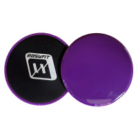 Диски для глайдинга EasyFit (пара), Диаметр 18 см, Максимальная нагрузка 120 кг, Пластик, Фиолетовый