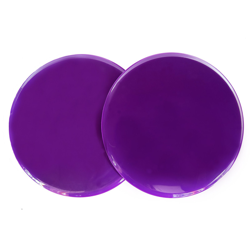 Диски для глайдинга EasyFit (пара), Диаметр 18 см, Максимальная нагрузка 120 кг, Пластик, Фиолетовый