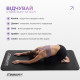 Коврик EasyFit для пилатеса и фитнеса, 180x60 см, толщина 10 мм, NBR, черный