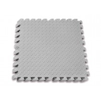 Татами мат EasyFit SwallowTail (пазл ласточкин хвост с бортиком), Размер 120x120 см, Толщина 10 мм, EVA-пена, Серый