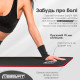 Коврик для йоги и фитнеса EasyFit Flex Pro с чехлом, 180x60, толщина 10 мм, NBR, текстурированная нескользящая поверхность, черный с красным кантом
