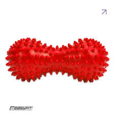 Массажный мячик EasyFit Goober с шипами, для МФР, снятия напряжения и самомассажа, красный