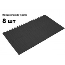 Татами мат EasyFit 8 шт (30х30х1 см) ласточкин хвост черный Татами мат EasyFit 8 шт (30х30х1 см) ласточкин хвост черный
