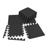 Татами мат EasyFit SwallowTail (пазл ласточкин хвост с бортиком), Размер 120x60 см, Толщина 10 мм, EVA-пена, Чорний