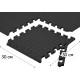 Татами мат EasyFit SwallowTail (пазл ласточкин хвост с бортиком), Размер 120x60 см, Толщина 10 мм, EVA-пена, Чорний