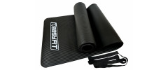 Килимок EasyFit для пілатесу та фітнесу, 180x60 см, товщина 10 мм, NBR, чорний