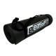 Килимок EasyFit для пілатесу та фітнесу, 180x60 см, товщина 10 мм, NBR, чорний