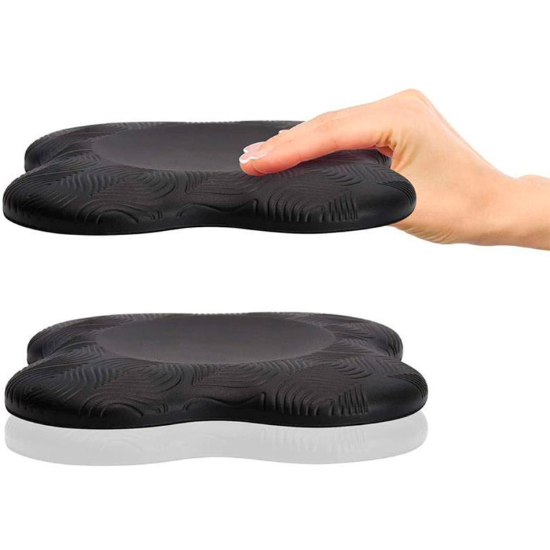 Подставки под колени и локти EasyFit для йоги и фитнеса, 2 штуки, Размер: 20х20 см, Черный