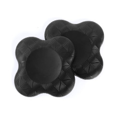 Подставки под колени и локти EasyFit для йоги и фитнеса, 2 штуки, Размер: 20х20 см, Черный
