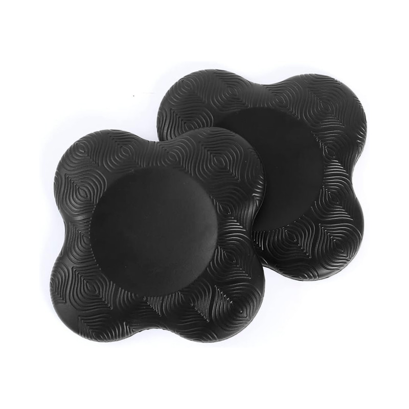 Подставки под колени и локти EasyFit для йоги и фитнеса, 2 штуки, Размер: 20х20 см, Черный