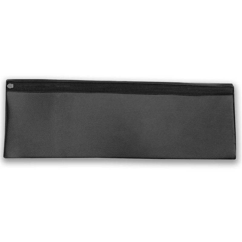 Массажный полувалик Easyfit для массажного стола, Размеры 45х16х8 см, Вес 500 грамм, Медицинский кожзаменитель, Деревянная основа, Черный