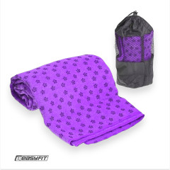 Рушник для йоги EasyFit Yoga Mat Towel з сумкою, Розмір 183х63 см, Мікрофібра, Фіолетовий