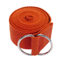 Ремінь для йоги EasyFit, Довжина 183 см, Ширина 38 мм, Поліестер, Сталь, Помаранчевий