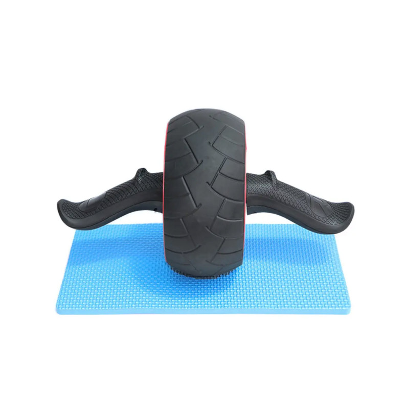 Ролик для преса EasyFit Ab Carver Compact, Максимальне навантаження 150 кг, Розміри колеса 18х9х35 см, Алюміній, PVC, ABS пластик, Чорно-червоний