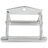 Ручка для нижньої тяги EasyFit подвійна, Розмір 18х18х14 см, Хромована сталь