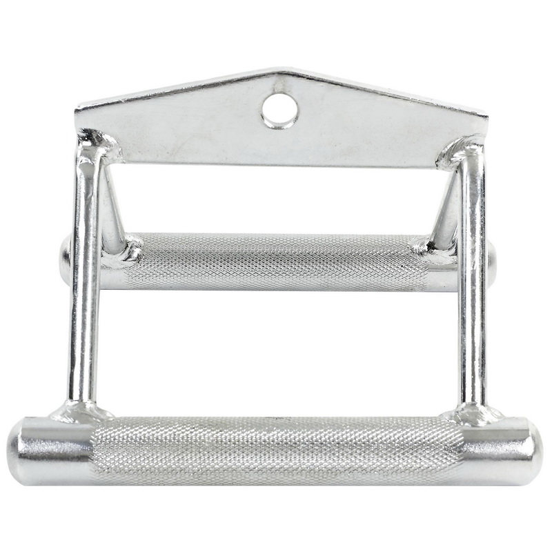 Ручка для нижней тяги EasyFit двойная , Размер 18х18х14 см, Хромированная сталь