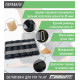 Обтяжувачі для ніг і рук EasyFit (пара), Вага 2,5 кг, Оксфорд, Пісок, Чорно-сірий