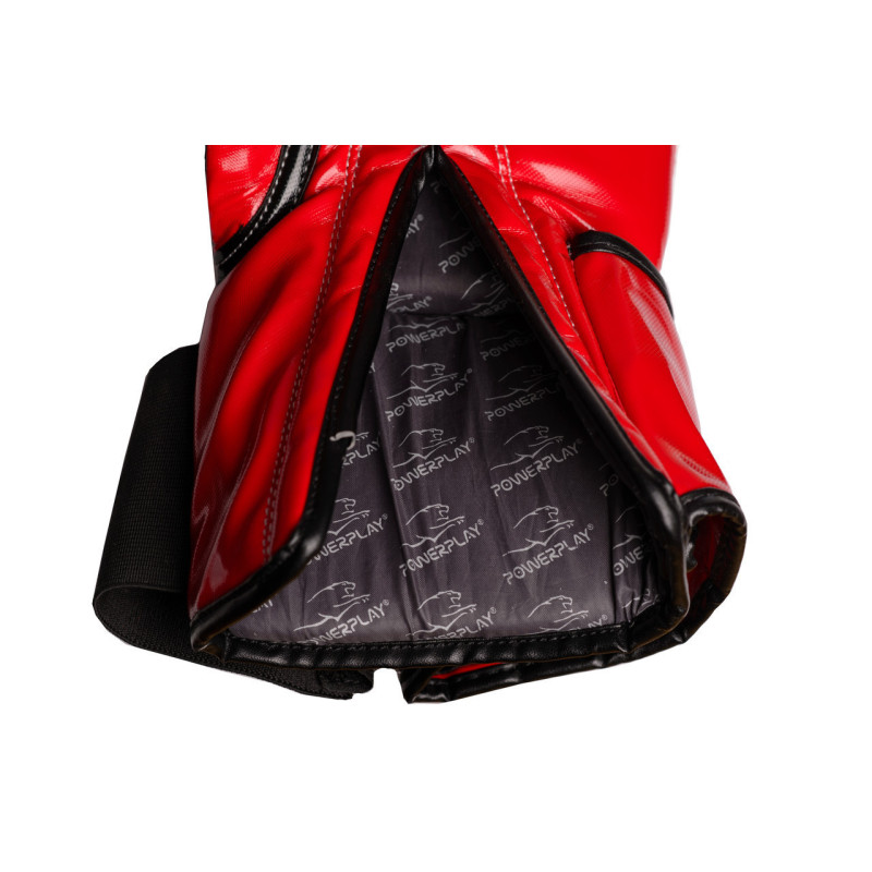 Боксерські рукавиці PowerPlay 3017 Predator Червоні карбон 16 унцій