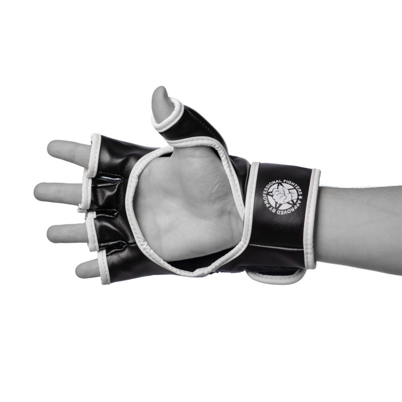 Перчатки для ММА PowerPlay 3056 А Черно-Белые M
