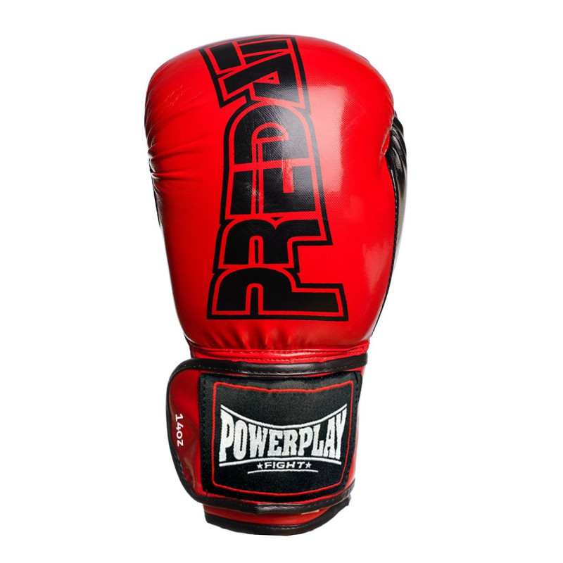 Боксерські рукавиці PowerPlay 3017 Predator Червоні карбон 16 унцій