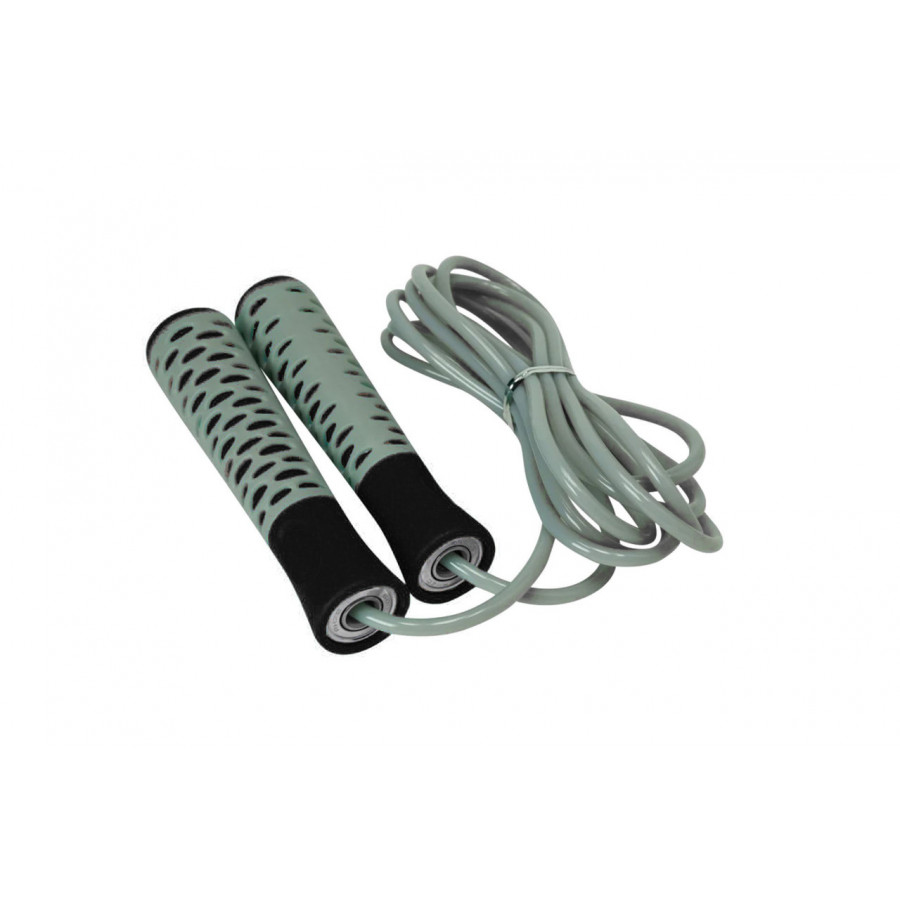 Скакалка PowerPlay 4206 Jump Rope PRO+ Сіро-чорна (2,75m.)