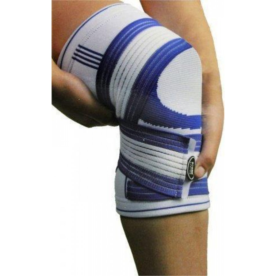 Наколінник Power System PS-6008 Knee Support Pro Blue/White (1шт.) L/XL