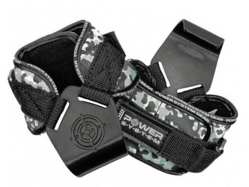 Гаки для тяги на зап'ястя Power System PS-3370 Hooks Camo Black/Grey XL