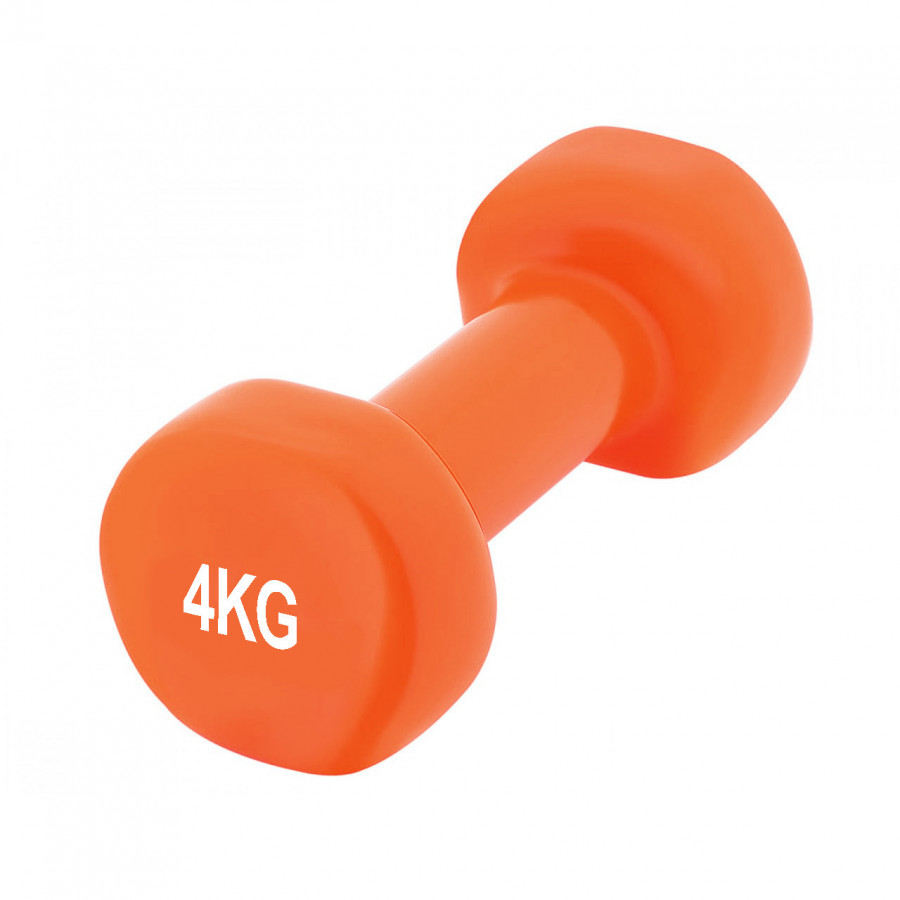 Гантелі вінілові PowerPlay 4125 Achilles 2*4 кг. Помаранчеві (пара - 2шт.)