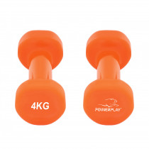 Гантелі вінілові PowerPlay 4125 Achilles 2*4 кг. Помаранчеві (пара - 2шт.) Гантелі вінілові PowerPlay 4125 Achilles 2*4 кг. Помаранчеві (пара - 2шт.)