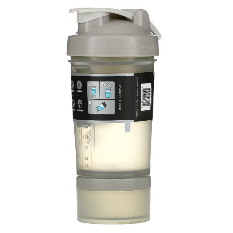 Шейкер спортивний BlenderBottle ProStak 22oz/650ml з 2-ма контейнерами Grey