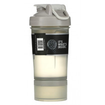 Шейкер спортивний BlenderBottle ProStak 22oz/650ml з 2-ма контейнерами Grey Шейкер спортивний BlenderBottle ProStak 22oz/650ml з 2-ма контейнерами Grey