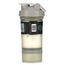 Шейкер спортивний BlenderBottle ProStak 22oz/650ml з 2-ма контейнерами Grey Шейкер спортивний BlenderBottle ProStak 22oz/650ml з 2-ма контейнерами Grey