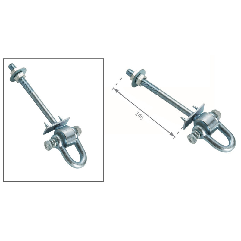 Подвес-карабин, крюк для подвешивания + зубчики WCG M12x140