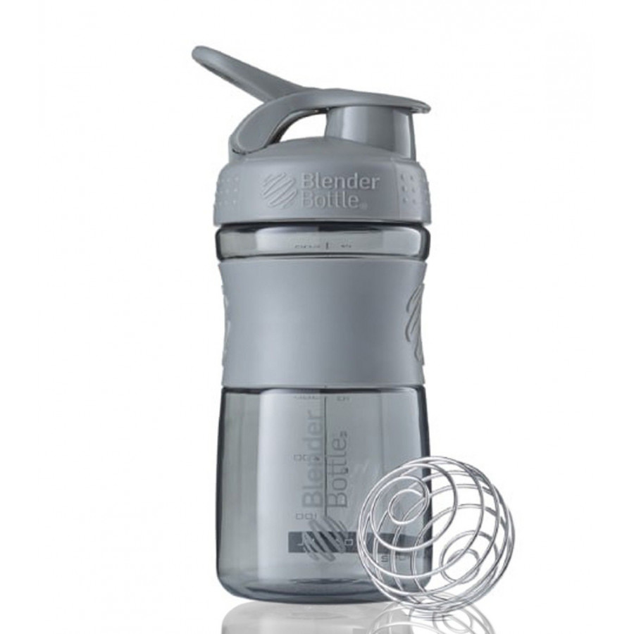Шейкер спортивний (пляшка) BlenderBottle SportMixer Flip 20oz/590ml Grey