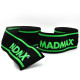 Бинты на колени MadMax MFA-299 Knee Wraps Black/Green, Технология Non slide&slip, Длина 2 м, Ширина 8 см, Хлопок PU, Спандекс, Черно-зеленый