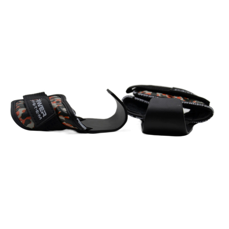 Гаки для тяги на зап'ястя Power System PS-3370 Hooks Camo Black/Red L